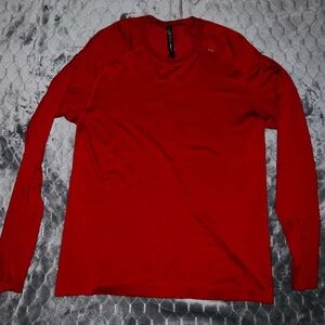 Lululemon, Men's Long Sleeve shirt, Red, Size Large